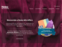 Tablet Screenshot of microfibras.com